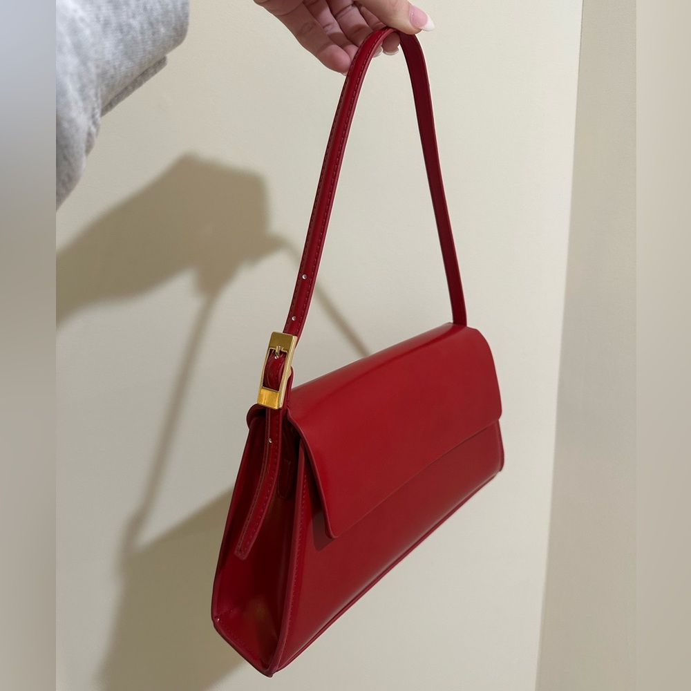H&M Chic Red Shoulder Bag